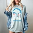Keep Calm Earthlings Are Strange Alien Introvert Women's Comfort Colors T-Shirt Denim