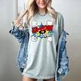 Kids Ka-Pow 2 Years Old Kids 2nd Birthday Comic Book Super Hero Women's Comfort Colors T-Shirt Denim Kids Ka-Pow 2 Years Old Kids 2nd Birthday Comic Book Super Hero Women's Comfort Colors T-Shirt Denim