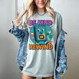Be Kind Rewind 90s VHS Nostalgia Retro Women's Comfort Colors T-Shirt Denim