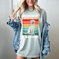 Labrador Retriever Introvert White Lab Women's Comfort Colors T-Shirt Denim