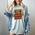 I Left The Group Chat Introvert Peace Tired Talk Alone Women's Comfort Colors T-Shirt Denim I Left The Group Chat Introvert Peace Tired Talk Alone Women's Comfort Colors T-Shirt Denim