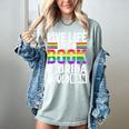 LGBTQ Quote Live Life Like A Banned Rainbow Book Women's Comfort Colors T-Shirt Denim LGBTQ Quote Live Life Like A Banned Rainbow Book Women's Comfort Colors T-Shirt Denim