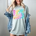 Library Book Fair Vibe Tie Dye School Reading Nostalgic Women's Comfort Colors T-Shirt Denim