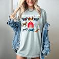 Life Is Better Around The Farm Nostalgia Trendy Women's Comfort Colors T-Shirt Denim