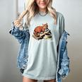 Life Is Better With Cats Coffee And Books Women's Comfort Colors T-Shirt Denim