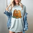 Life Is Better With Sloths And Books Cute Sloth Lover Women's Comfort Colors T-Shirt Denim Life Is Better With Sloths And Books Cute Sloth Lover Women's Comfort Colors T-Shirt Denim