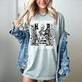 Life Is Short Buy The Book Introvert Skeleton Reading Women's Comfort Colors T-Shirt Denim