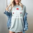 Most Likely To Read A Book On Christmas Matching Family Xmas Women's Comfort Colors T-Shirt Denim
