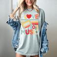 I Love 90's Music Retro Style Nostalgia Cassette 1990s Party Premium Tri-Blend Women's Comfort Colors T-Shirt Denim
