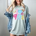 I Love 90's Retro Style Nostalgia Vibe 1990's Party Women's Comfort Colors T-Shirt Denim