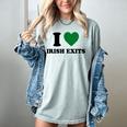 I Love Irish Exits St Patrick's Day Introvert Party Women's Comfort Colors T-Shirt Denim