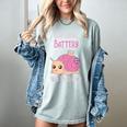 Low Social Battery Cute Snail With House Introvert Cozy Home Women's Comfort Colors T-Shirt Denim