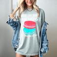 Macaroons Dessert Antisocial Introvert Pastries Food Lover Women's Comfort Colors T-Shirt Denim