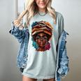 Melanin Girl Afro Book Lover Librarian Teacher Student Women's Comfort Colors T-Shirt Denim Melanin Girl Afro Book Lover Librarian Teacher Student Women's Comfort Colors T-Shirt Denim