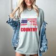 In Memory Of The Brave Man & Woman Memorial Day Women's Comfort Colors T-Shirt Denim