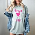 Memory Of My Dad I Was Her Angel Now She Is Mine Heaven Women's Comfort Colors T-Shirt Denim