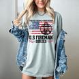 In Memory And Honor Of Firefighters Remembering 911 Women's Comfort Colors T-Shirt Denim