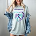In Memory Of I Miss My Brother Suicide Prevention Awareness Women's Comfort Colors T-Shirt Denim In Memory Of I Miss My Brother Suicide Prevention Awareness Women's Comfort Colors T-Shirt Denim