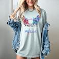 In Memory Of Mom Dad In Heaven Guardian Angel Wings Memorial Women's Comfort Colors T-Shirt Denim