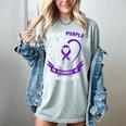 In Memory Of Someone I Miss Pancreatic Cancer Awareness Women's Comfort Colors T-Shirt Denim In Memory Of Someone I Miss Pancreatic Cancer Awareness Women's Comfort Colors T-Shirt Denim