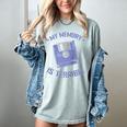 My Memory Is Terrible Floppy Diskette Memory Module Raglan Baseball Tee Women's Comfort Colors T-Shirt Denim