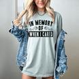 In Memory Of When I Cared Irony Saying Women's Comfort Colors T-Shirt Denim