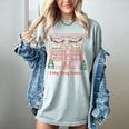 A Very Merry Bookmas Cozy Christmas Bookstore Holiday Cute Women's Comfort Colors T-Shirt Denim