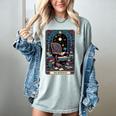 Mystical Library Book Reader The Introvert Tarot Card Women's Comfort Colors T-Shirt Denim Mystical Library Book Reader The Introvert Tarot Card Women's Comfort Colors T-Shirt Denim