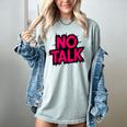 No Small Talk Zone – Introvert Quote Women's Comfort Colors T-Shirt Denim No Small Talk Zone – Introvert Quote Women's Comfort Colors T-Shirt Denim