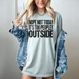 Nope Not Today Its Too Peopley Outside Introvert Lazy Women's Comfort Colors T-Shirt Denim Nope Not Today Its Too Peopley Outside Introvert Lazy Women's Comfort Colors T-Shirt Denim