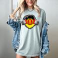 Nostalgia Chest Flag GDR Women's Comfort Colors T-Shirt Denim