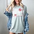 Not Friendly Do Not Approach Witty Introvert Tee Women's Comfort Colors T-Shirt Denim