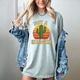 Not A Hugger Cactus Retro Sunset No Hugging Introvert Women's Comfort Colors T-Shirt Denim