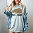 Not A Hugger Hedgehog Introvert Sarcasm Antisocial Women's Comfort Colors T-Shirt Denim