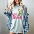 Not a Hugger Sarcastic Introvert Cactus Theme Women Women's Comfort Colors T-Shirt Denim Not a Hugger Sarcastic Introvert Cactus Theme Women Women's Comfort Colors T-Shirt Denim