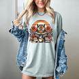 Owl Reading Books Book Library Bookworm Women's Comfort Colors T-Shirt Denim