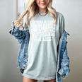 Partners In Crime Memory Makers Loud Laughers Tea On Back Women's Comfort Colors T-Shirt Denim
