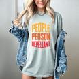 People Person Repellant Introvert Premium Women's Comfort Colors T-Shirt Denim