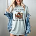 Please Be Patient With Me I'm From The 1900s Horse Wagon 90s Women's Comfort Colors T-Shirt Denim
