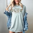 Please Slow Down I'm From The 1900s Women's Comfort Colors T-Shirt Denim