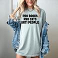 PRO Books PRO Cats Anti People Women's Comfort Colors T-Shirt Denim PRO Books PRO Cats Anti People Women's Comfort Colors T-Shirt Denim