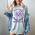 Purple In Memory Of My Brother In Law Alzheimers Awareness Women's Comfort Colors T-Shirt Denim Purple In Memory Of My Brother In Law Alzheimers Awareness Women's Comfort Colors T-Shirt Denim