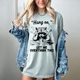 Raccoon Hang On Let Me Overthink This Introvert Women's Comfort Colors T-Shirt Denim Raccoon Hang On Let Me Overthink This Introvert Women's Comfort Colors T-Shirt Denim
