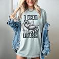 Racoon Reading Spicy Smutty Book Booktok I Read Trashy Books Women's Comfort Colors T-Shirt Denim Racoon Reading Spicy Smutty Book Booktok I Read Trashy Books Women's Comfort Colors T-Shirt Denim
