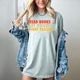 Read Books Lift Weights Fight Fascists Reading Humor Women's Comfort Colors T-Shirt Denim