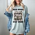 Read Books Stay Weird Book Lover Joke Introvert Reading Premium Women's Comfort Colors T-Shirt Denim