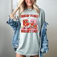 Read Your Heart Out Valentine Reading Book Girl Kid Teacher Women's Comfort Colors T-Shirt Denim