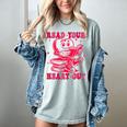 Read Your Heart Out Valentines Day Book Lover Bookish Teach Women's Comfort Colors T-Shirt Denim