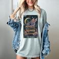 The Reader Tarot Card Book Dragon Romantasy Fantasy Bookish Women's Comfort Colors T-Shirt Denim