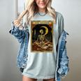 The Reader Tarot Card Book Lover Skeleton Art Goth Style Women's Comfort Colors T-Shirt Denim